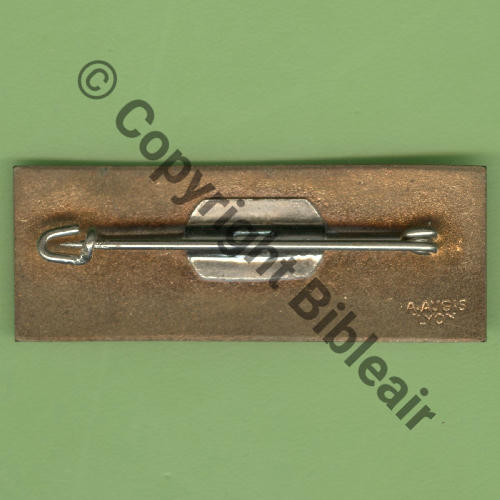 NH  FRANCE CIE TERRAIN No9  A.AUGIS LYON 2Lignes Bol fenetre allonge argente Dos cuivre lisse irreg scintillant Src.Y.GENTY 260Eur 